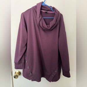 Women’s cowl neck long sleeved shirt by Db Sunday - size XL